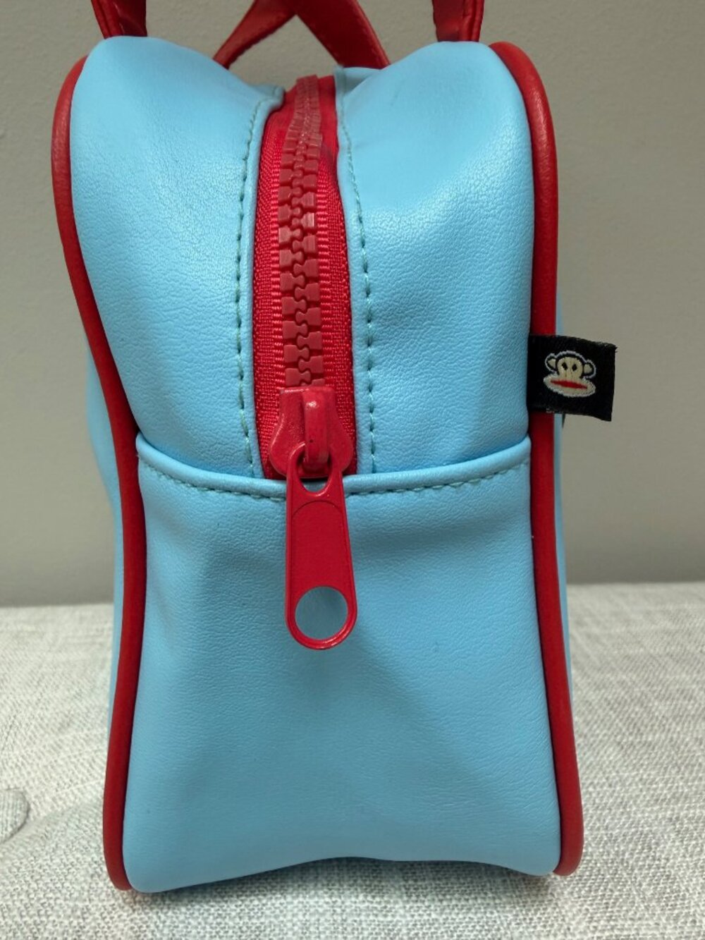 Paul Frank Blue and Red Julius Monkey Mini Square Handbag 2009 - Picture 5 of 8